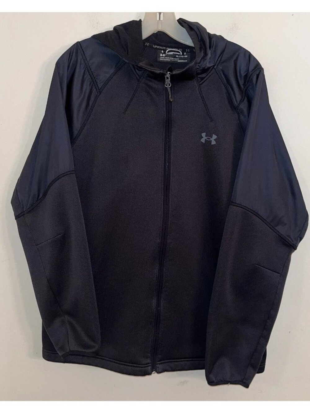 Under Armour Mens Size XL Storm ColdGear Swacket Softshell Jacket Black Hooded